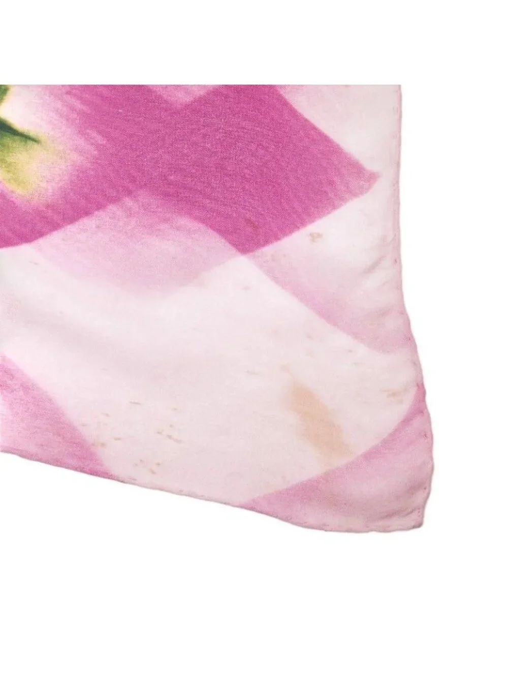 Dior Flower Floral Pattern Purple Multicolor Silk